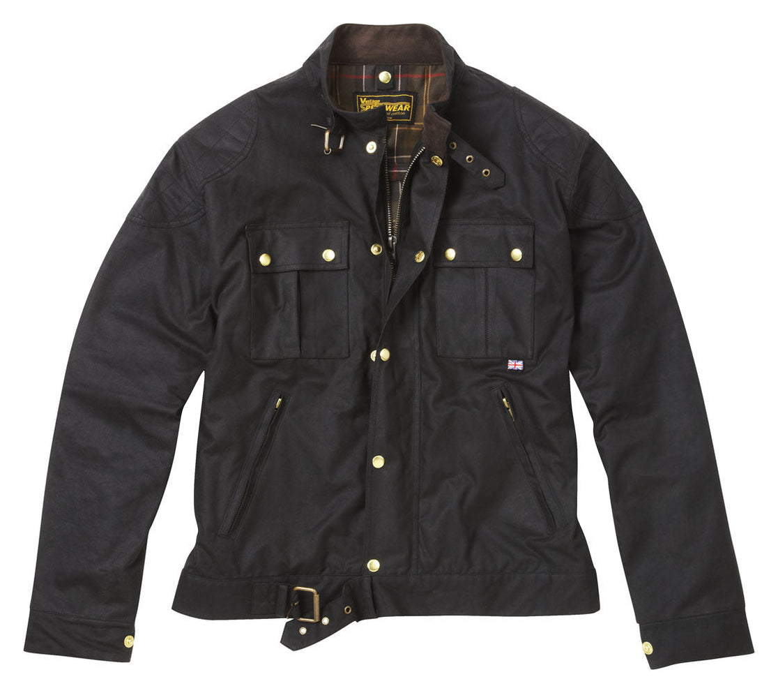 BROWN TILSTOCK® WAX COTTON MOTORCYCLE JACKET– Speedwear Ltd