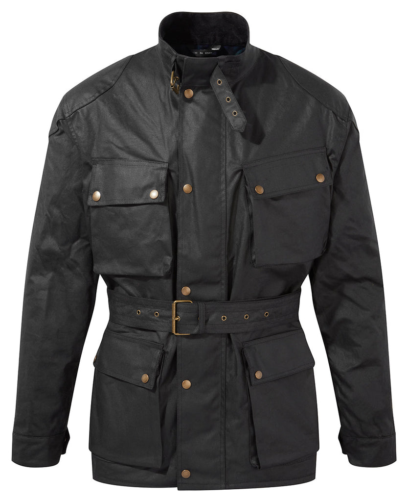 Heavy Weight Wax Cotton Motorcycle Jacket